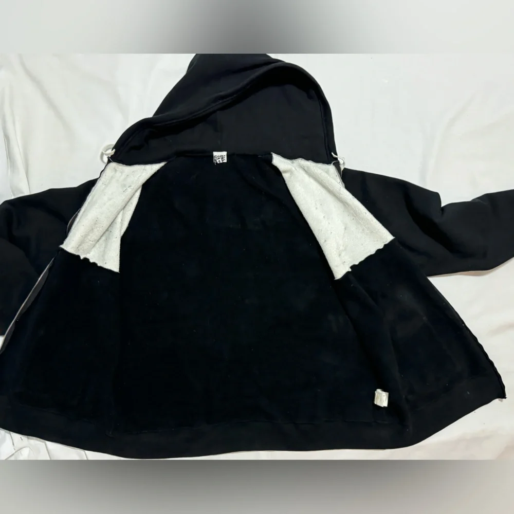 VTG A Bathing Ape BAPE Digital Print Y2K Stars Nigo Parka Zip Hoodie RARE BLACK - Picture 10 of 16